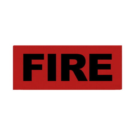 Safe Life Defense First Response Modified Utility Pocket Patch FIRE Black in Red