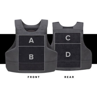 Unity Hybrid Plate and Panel Bags Black Front – Safe Life Defense